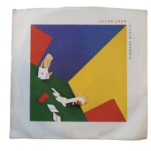 Elton John 45 RPM Vinyl Record Little Jeannie/Conquer The Sun 1980 MCA Records 4